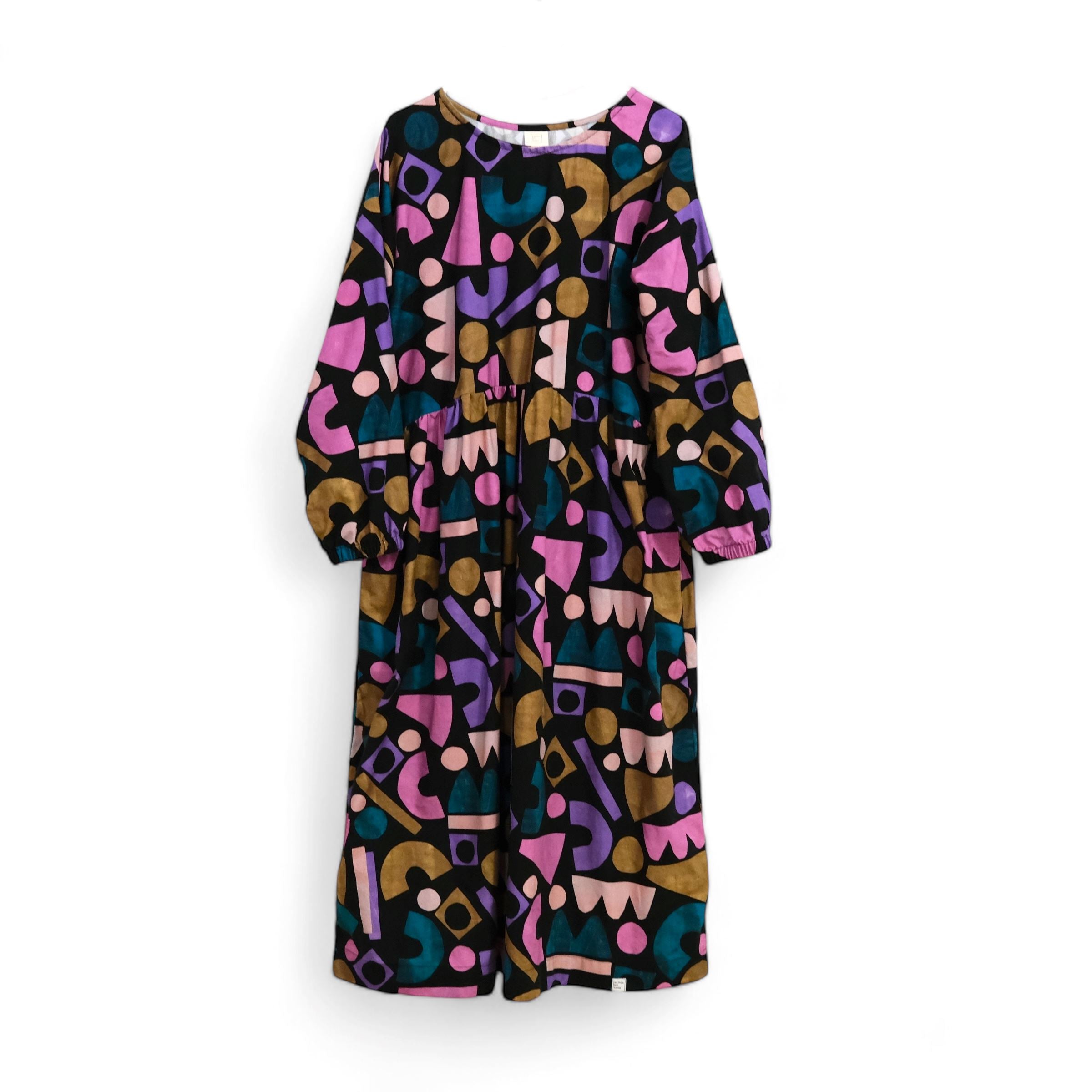 Oversize Kleid Langarm "Canvas Shapes" Bekleidung & Accessoires Matsch mit Sahne
