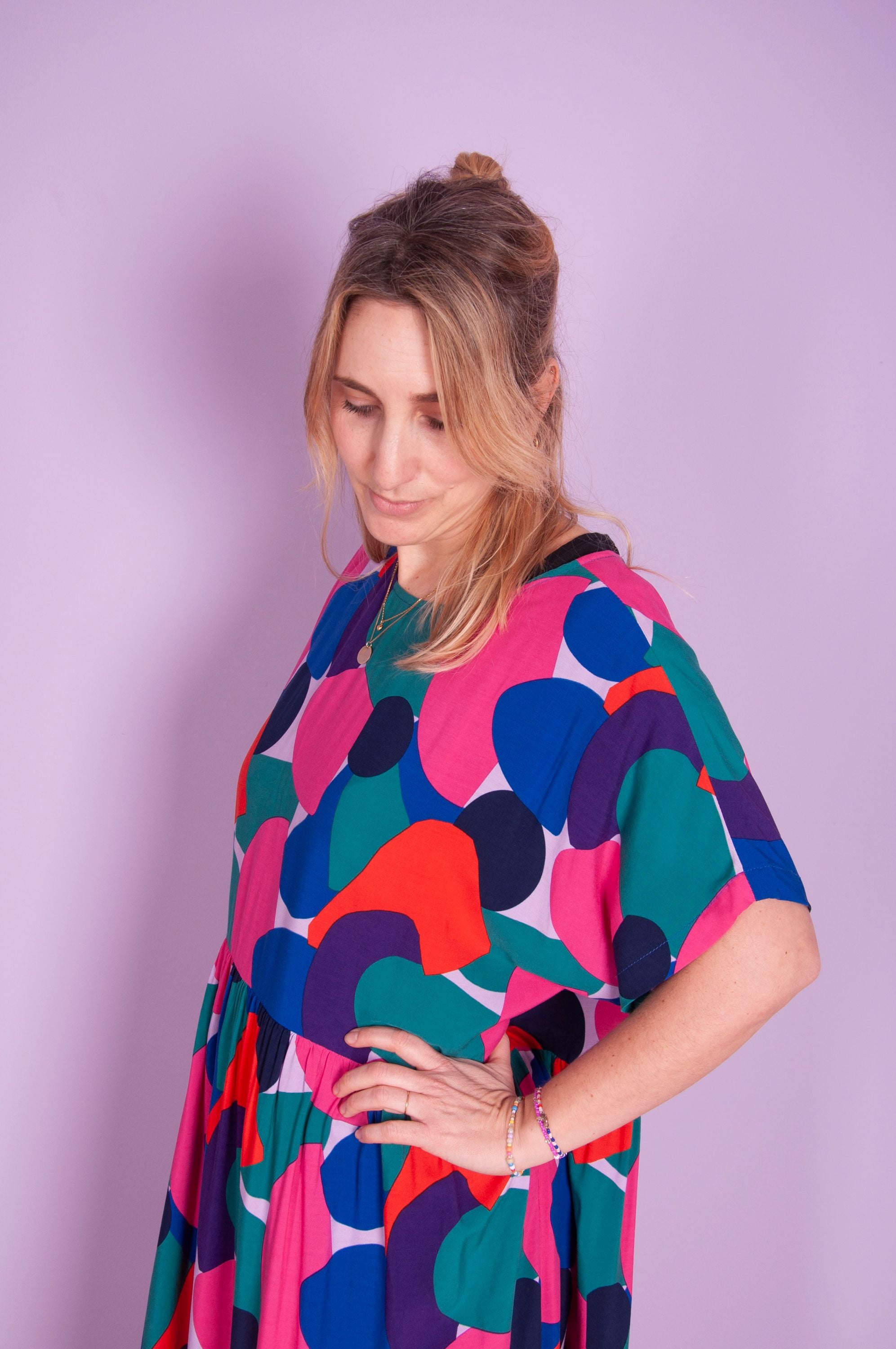 Oversize Kleid "Rocks" Kleid Matsch mit Sahne