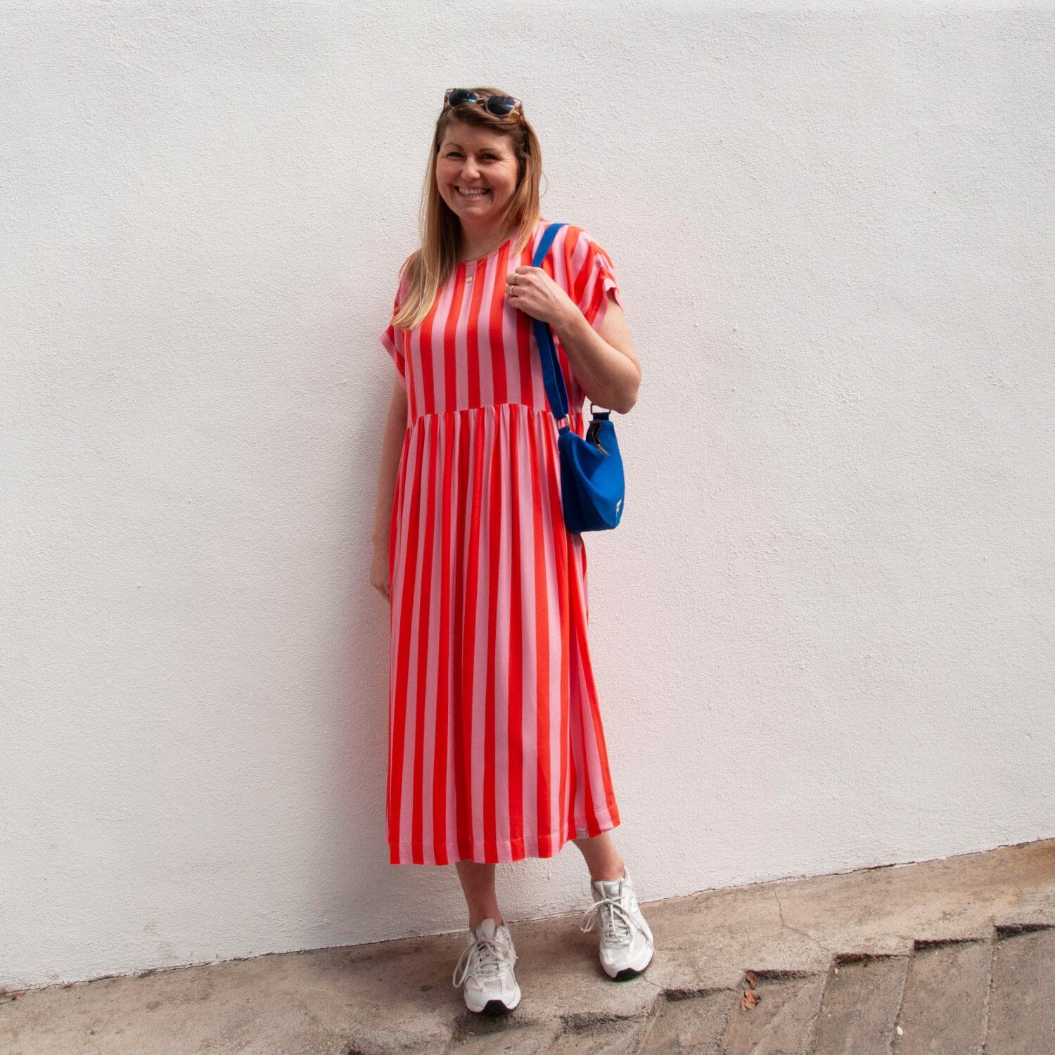 Oversize Kleid "Viskose Stripes" Bekleidung & Accessoires Matsch mit Sahne