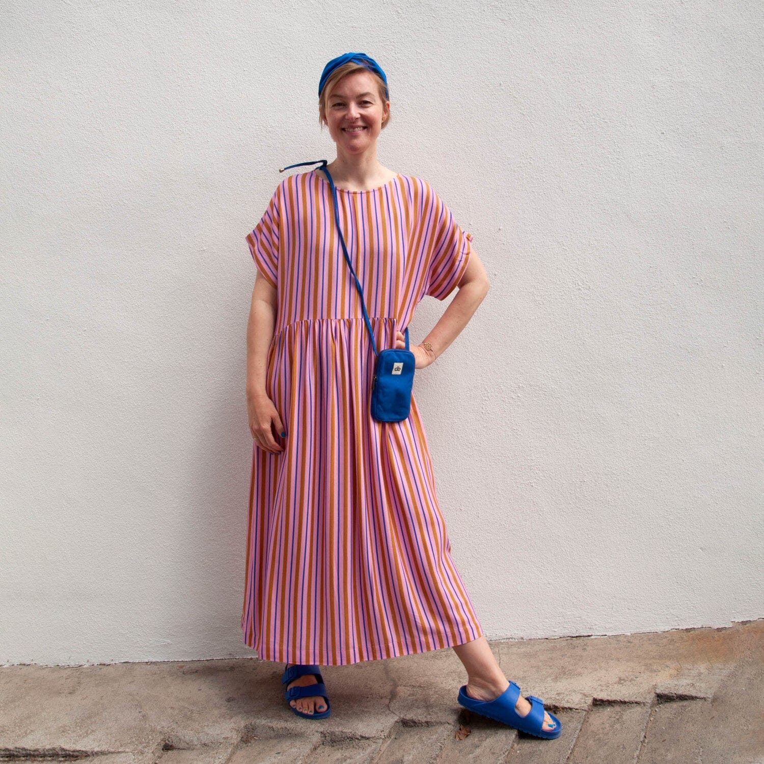 Oversize Kleid "Viskose Stripes thin" Bekleidung & Accessoires Matsch mit Sahne
