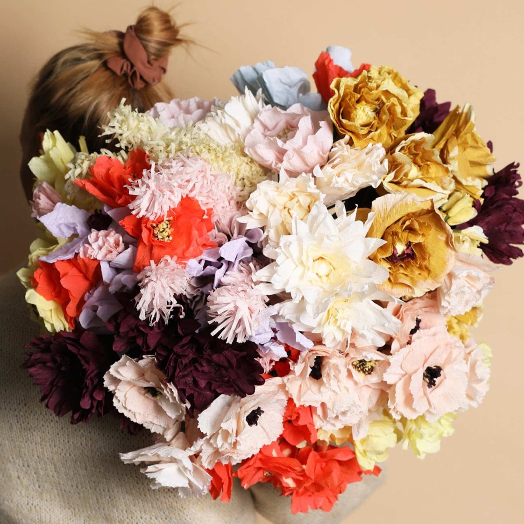 Papierblume "Cottage Rose" purple Studio About