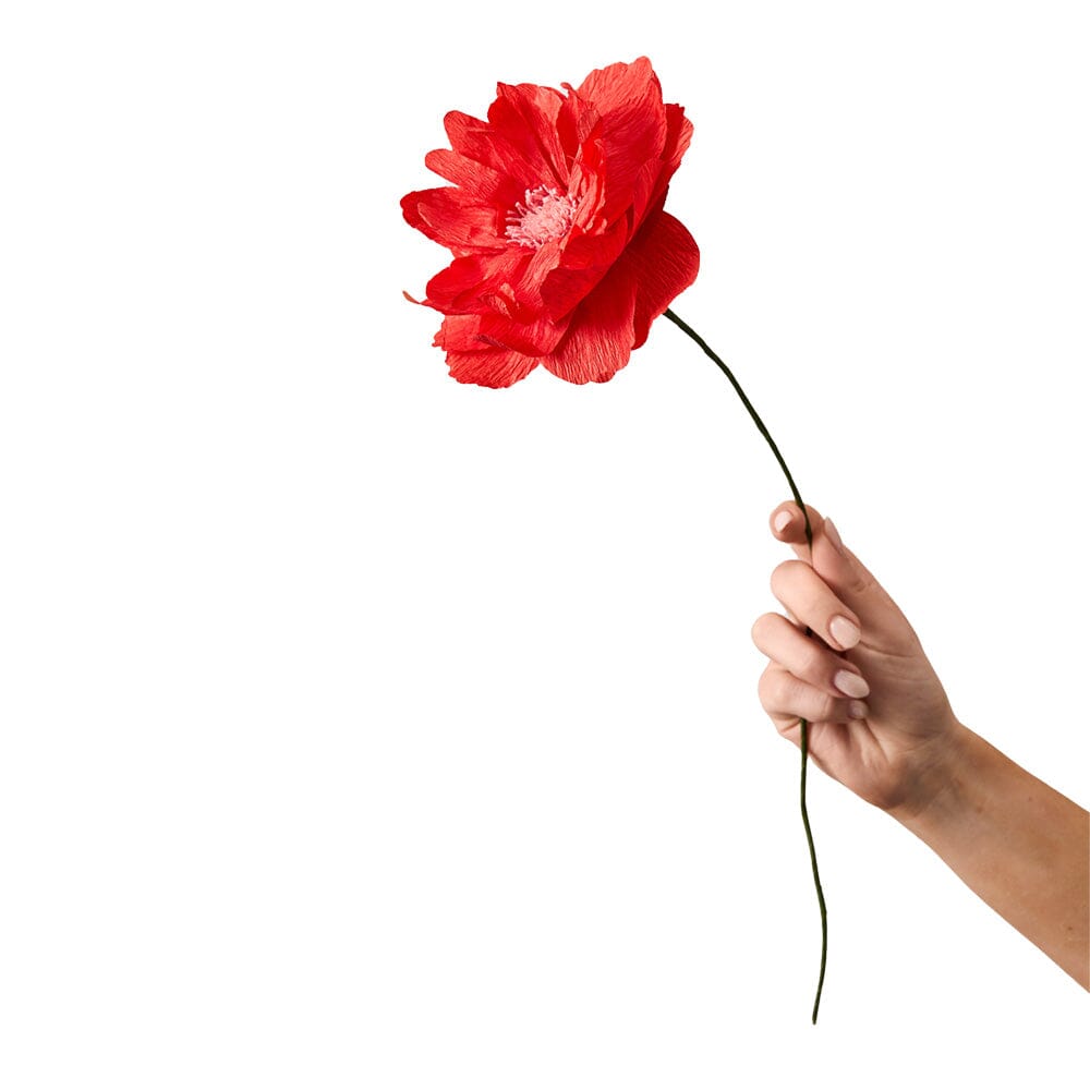 Papierblume "Oriental Poppy" red Studio About