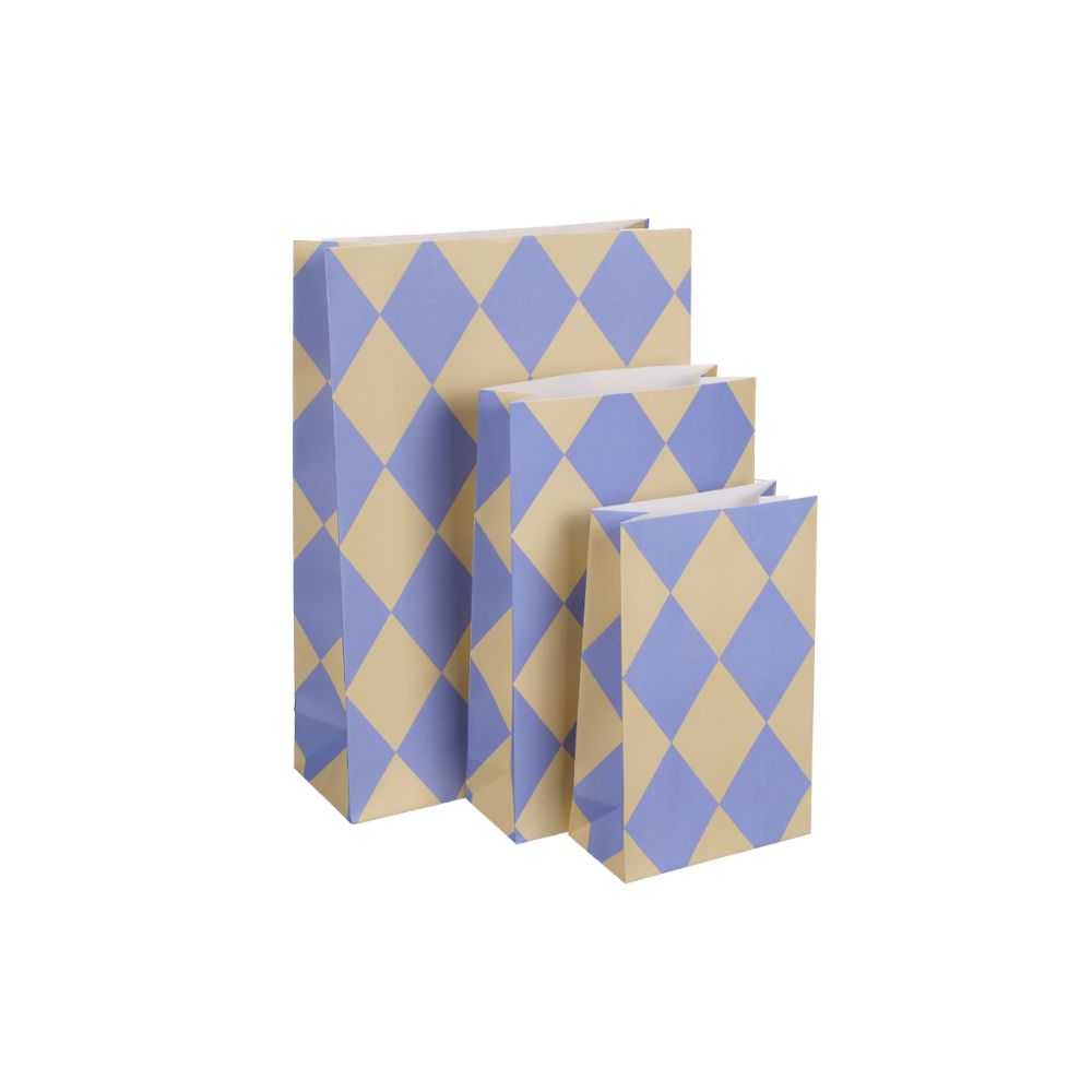 Papiertüte "Diamond vanilla-ice" - 15 x 24 cm Kado Design