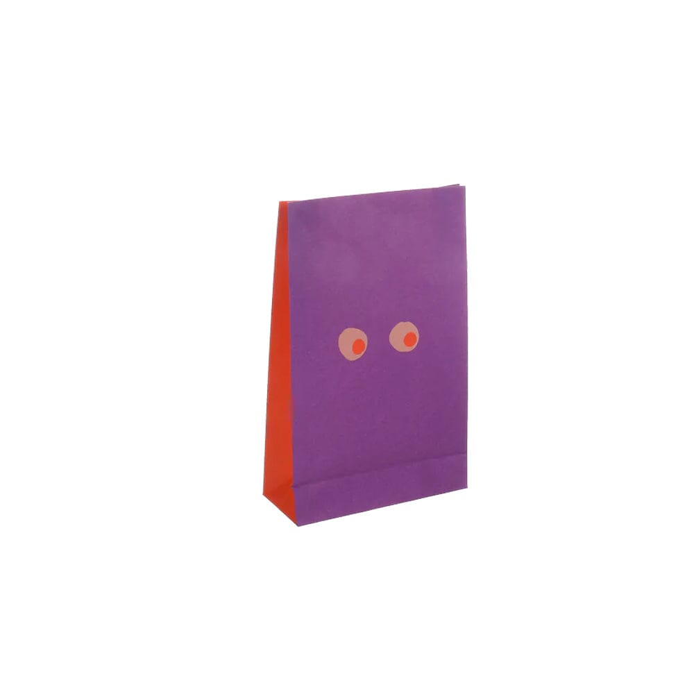 Papiertüten "Eyes" Kado Design Klein (Lila/orange)