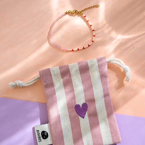 Perlenarmband "Herz" Armband ava&yves