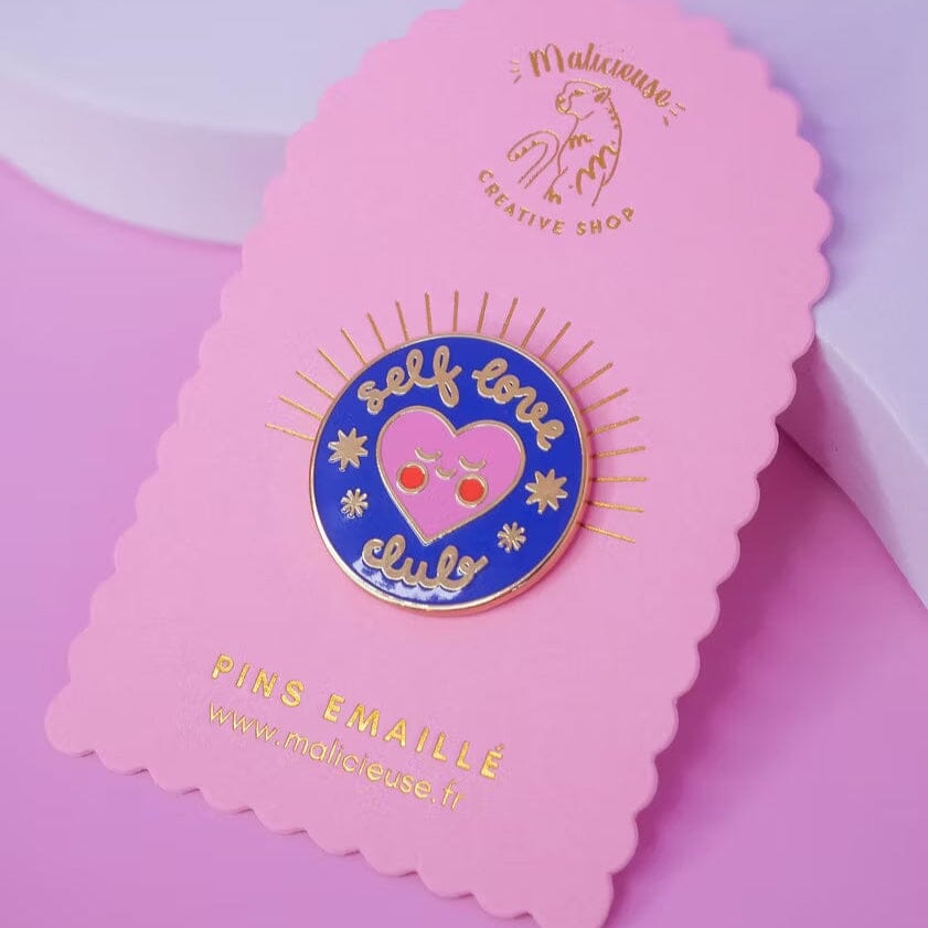 Pin "Self Love Club" Pin Malicieuse