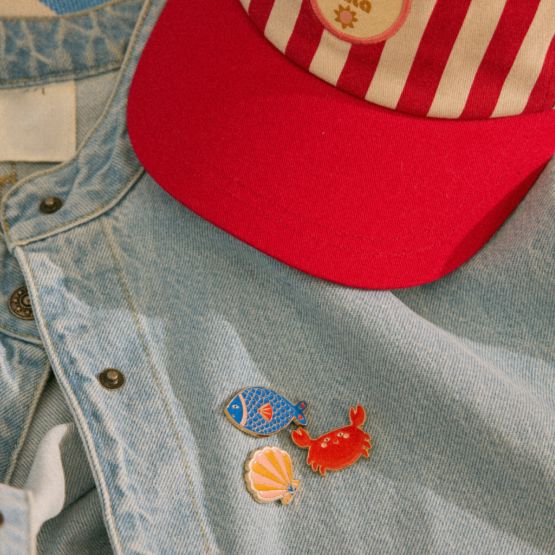 Pin Set "Krabbe und Fisch" Pin Le petit Souk