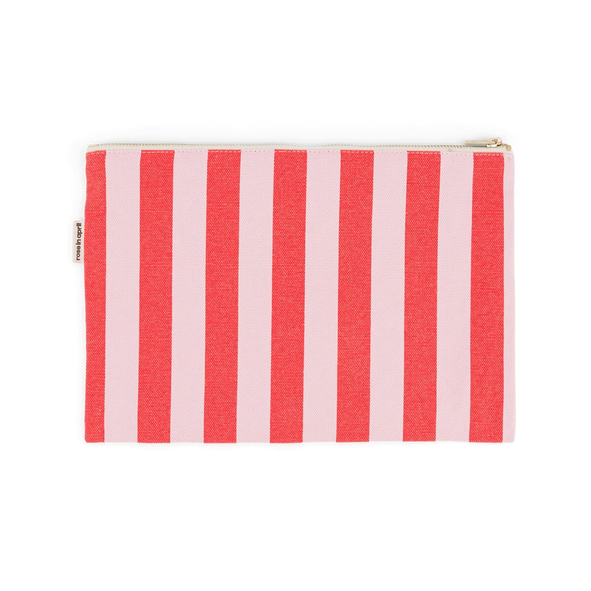 Pochette " Lili Streifen" Kosmetiktasche Rose in April Tomato/Candy