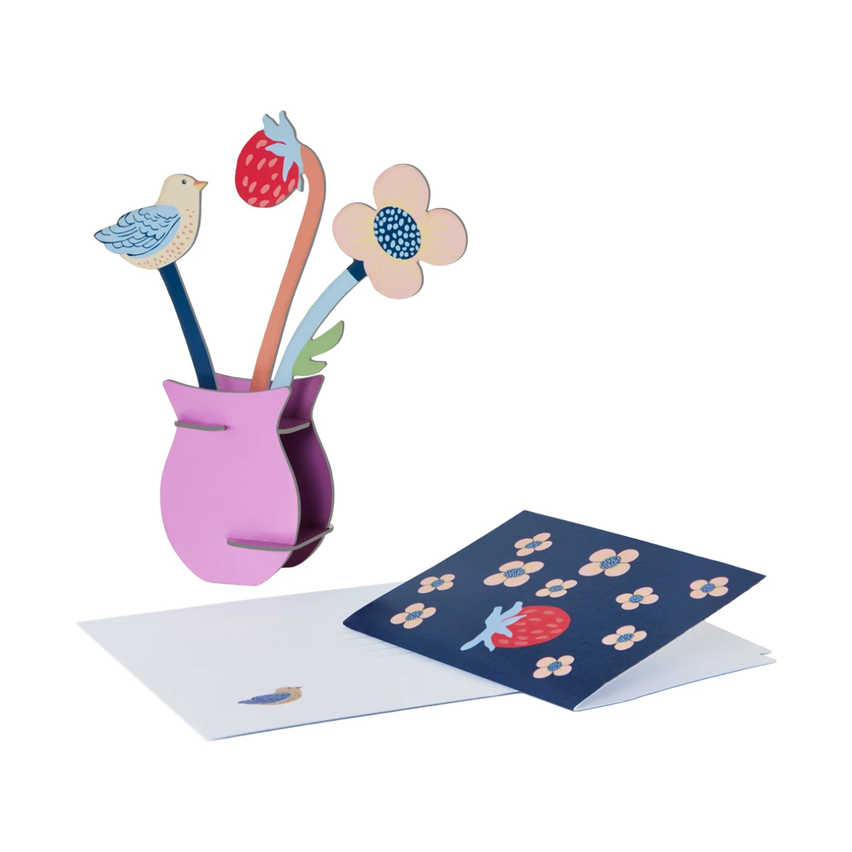 Pop Out Card "William Morris Flowers" Blumenstrauß Studio Roof