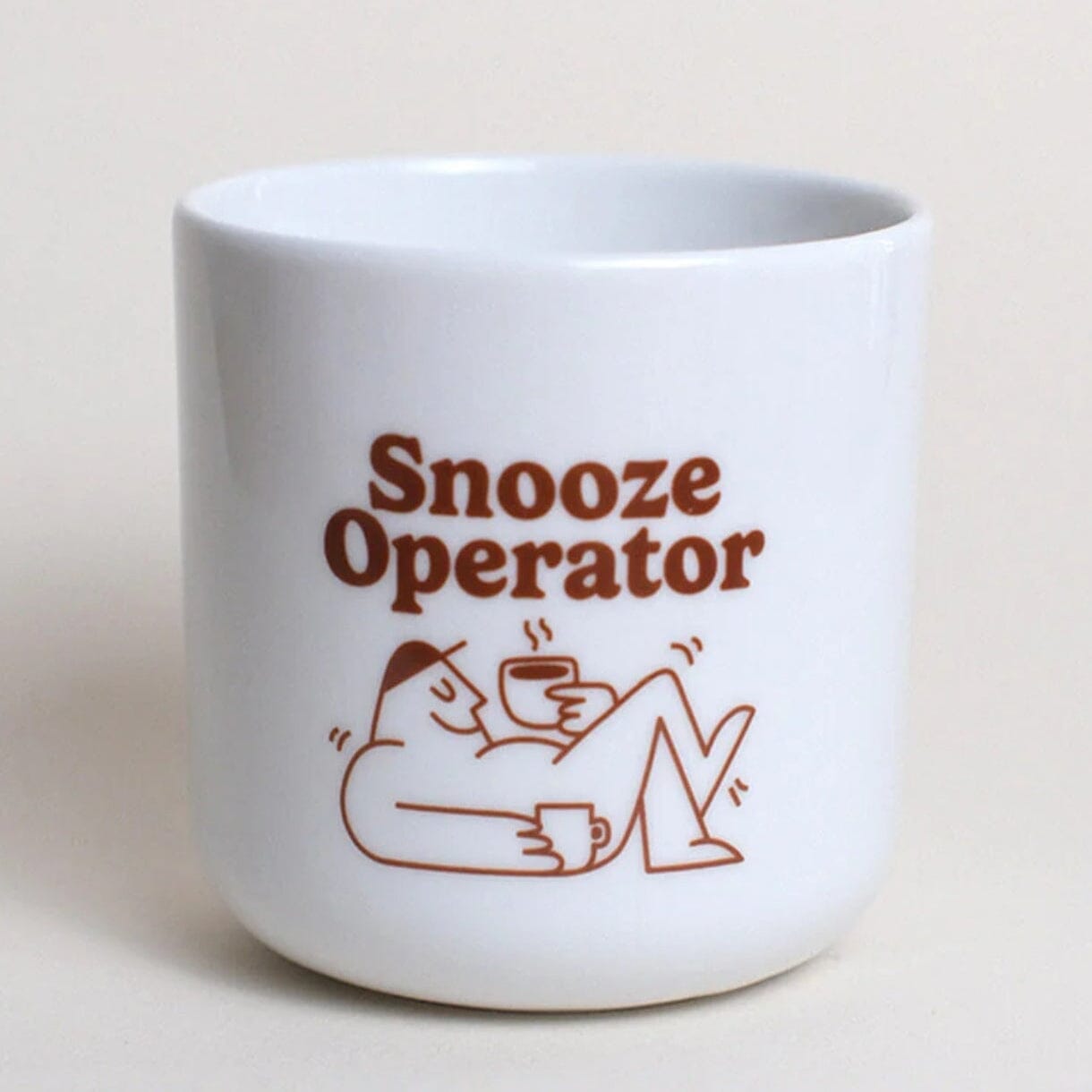 Porzellanbecher "Snooze Operator" Trinkflasche Studio Ciao