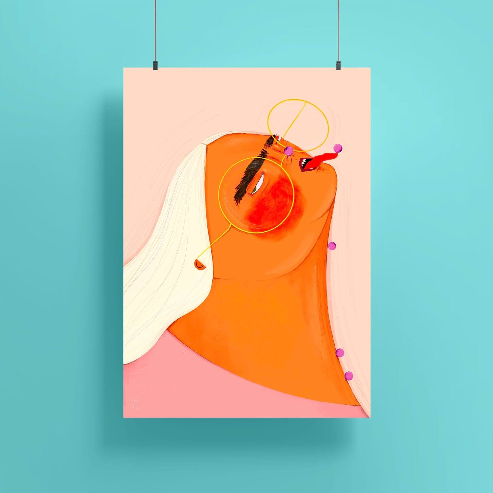 Poster "Blueberries" - 30x40cm Poster Oh Ofi