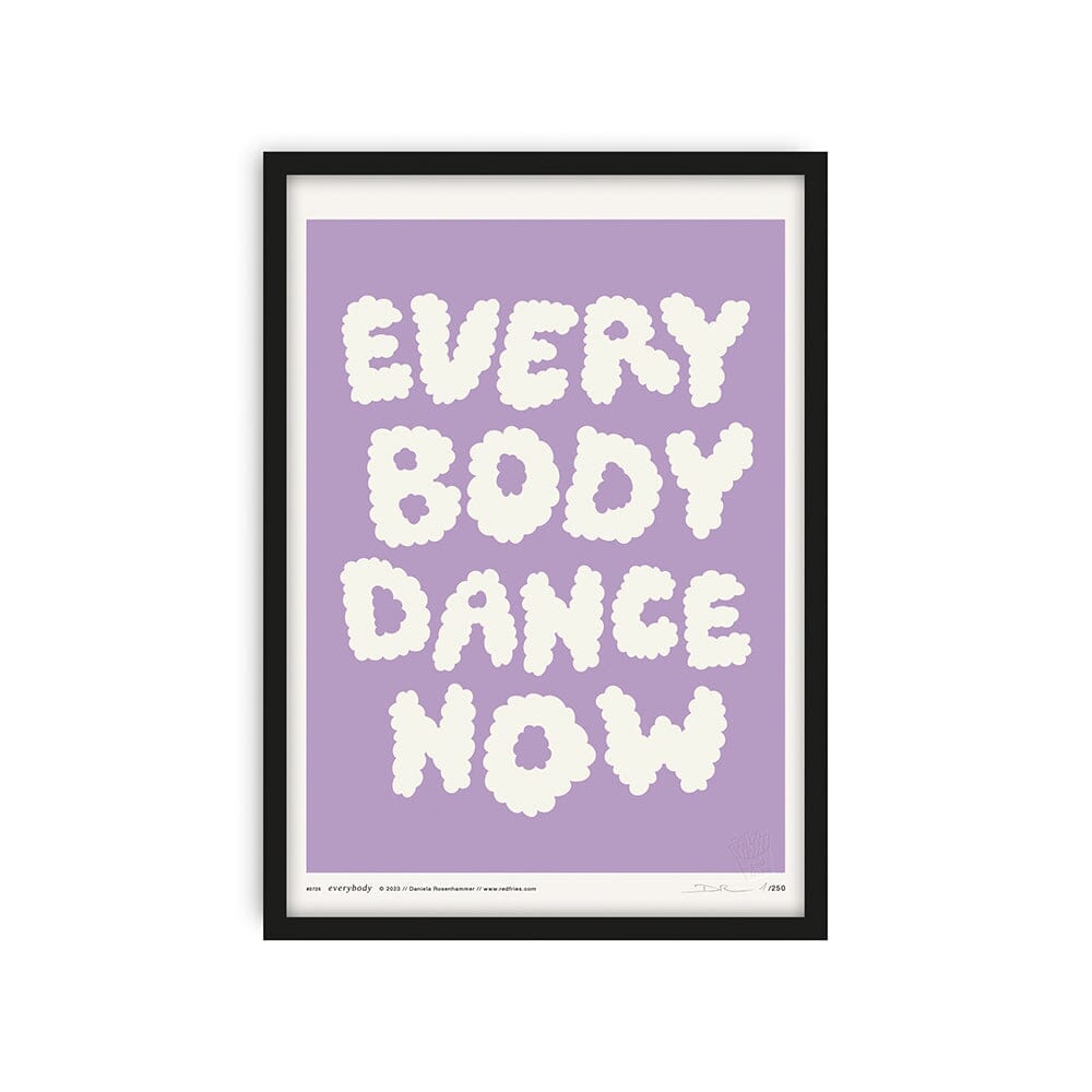 Poster "everybody dance now lila" Poster Red Fries 