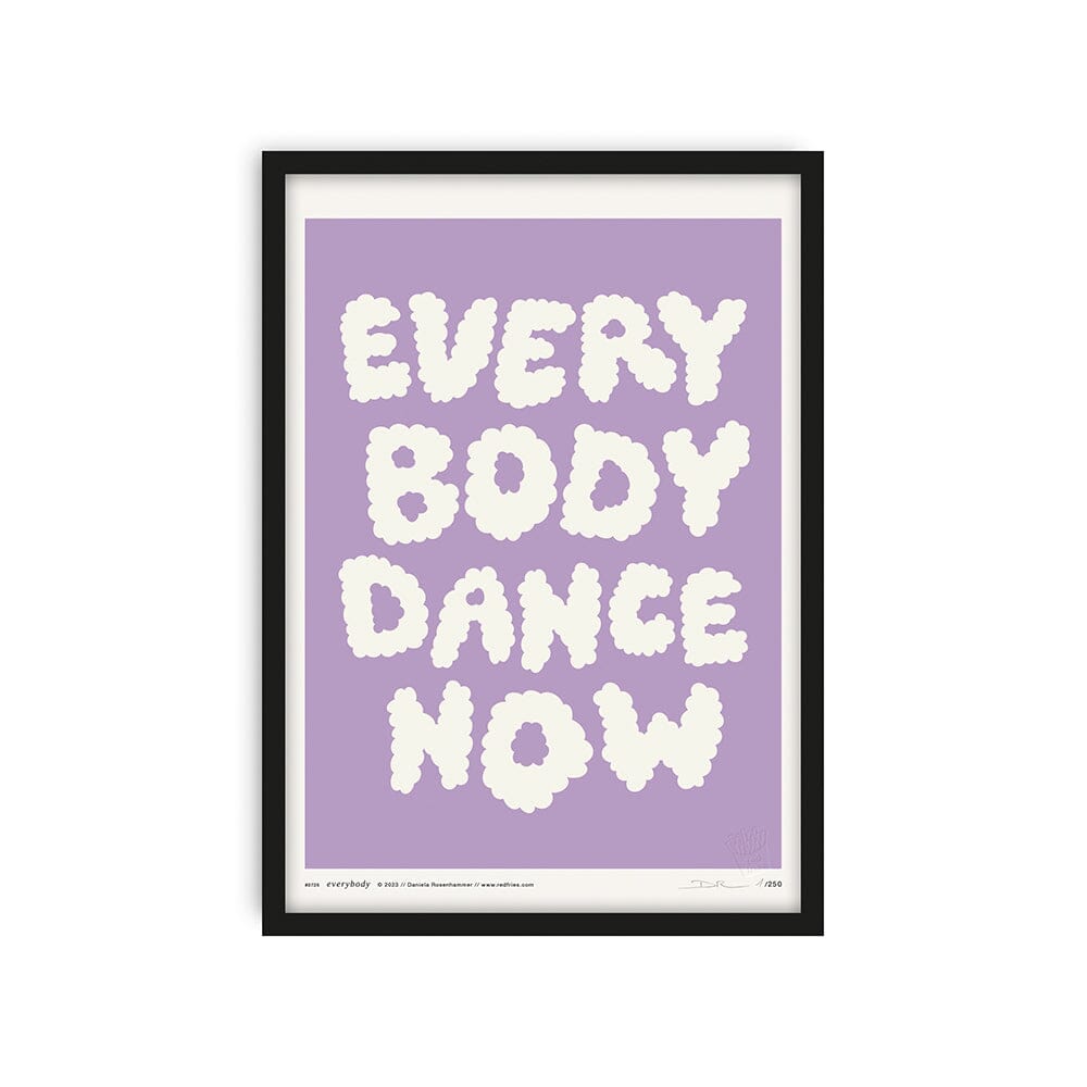 Poster "everybody dance now lila" Poster Red Fries