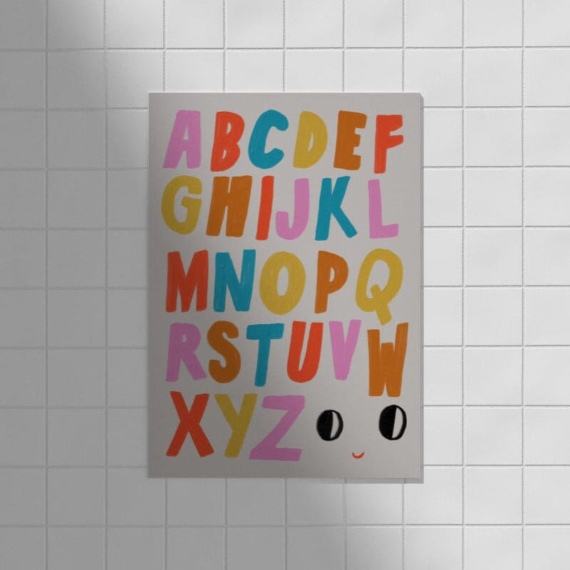 Postkarte "Alphabet" Postkarte Framboise und Ketchup