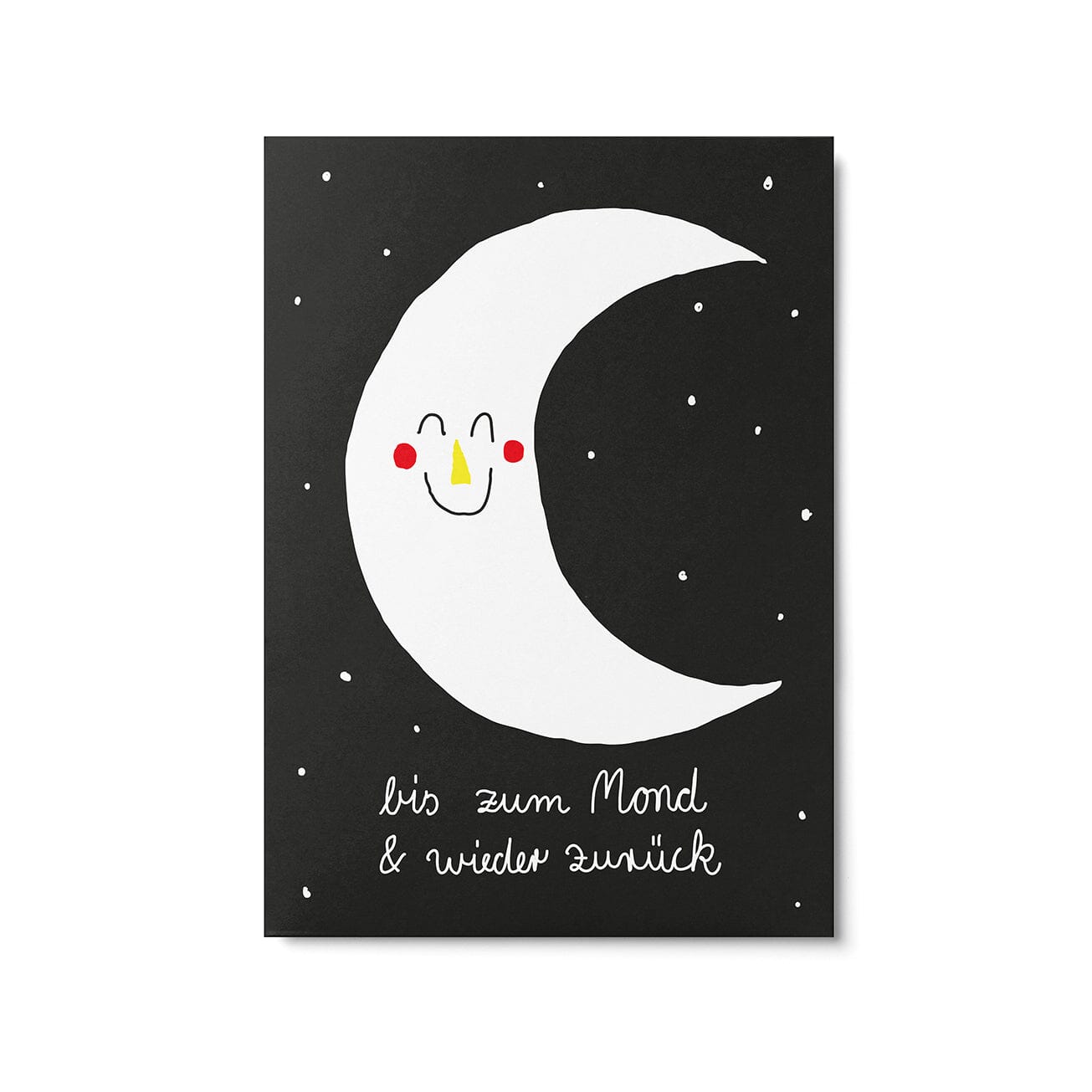 Postkarte "Bis zum Mond und zurück" Postkarte Unter Pinien