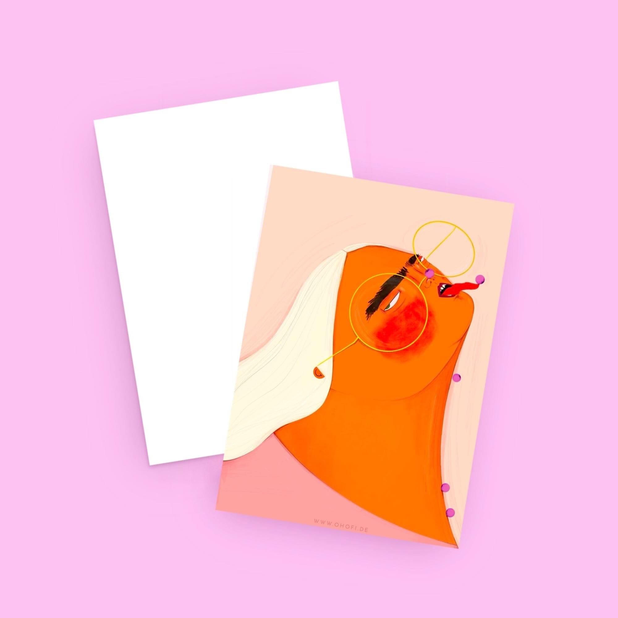 Postkarte "Blueberries" Postkarte Oh Ofi
