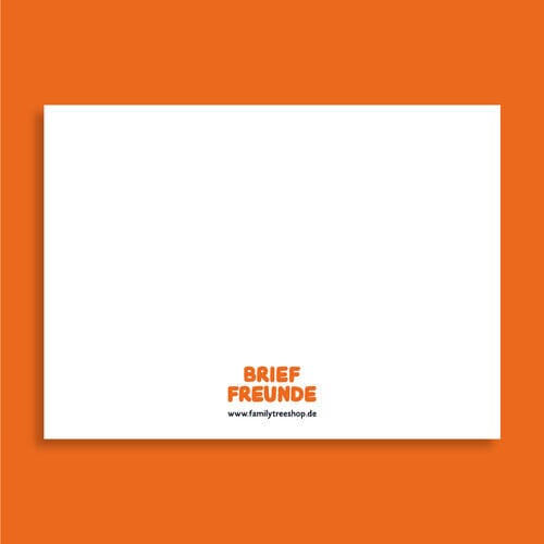 Postkarte "Brieffreund Fuchs" Postkarte Family Tree Studio