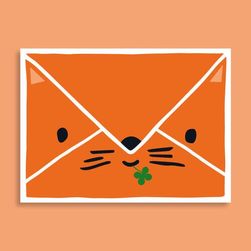 Postkarte "Brieffreund Fuchs" Postkarte Family Tree Studio