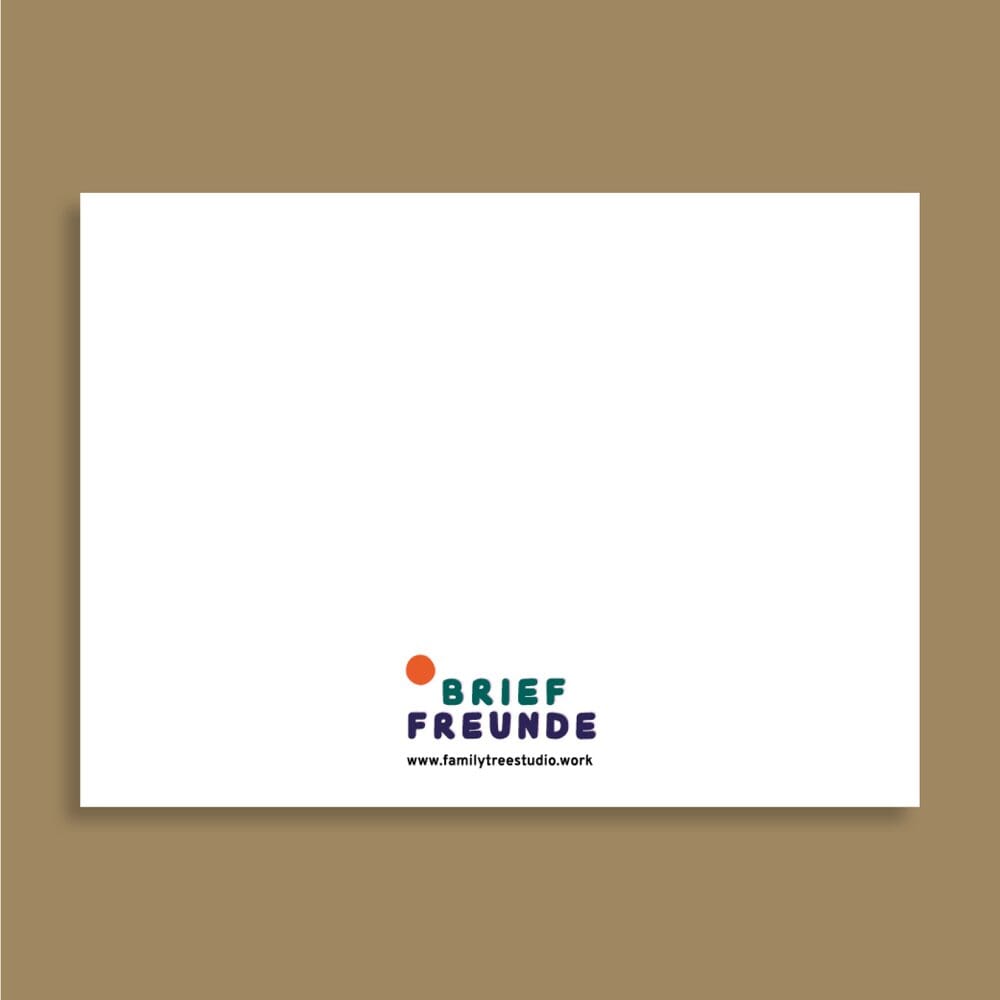 Postkarte "Brieffreunde" Postkarte Family Tree Studio 