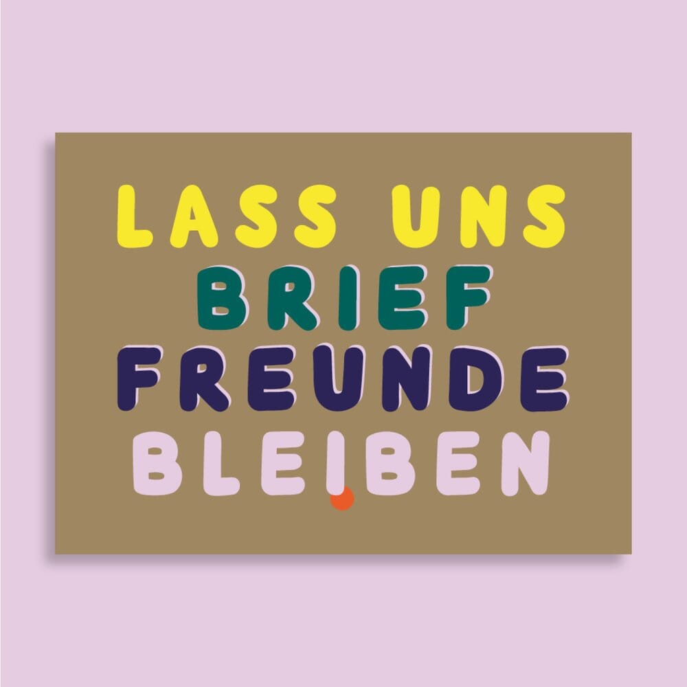 Postkarte "Brieffreunde" Postkarte Family Tree Studio