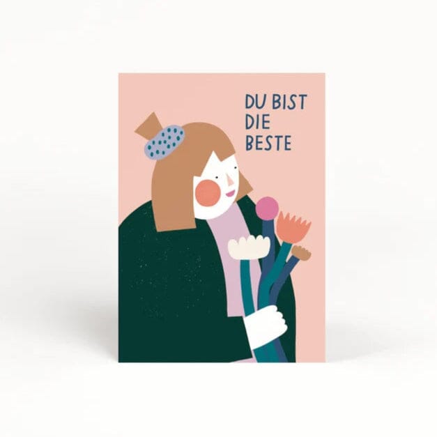 Postkarte "Du bist die Beste" Postkarte Jane Holtewert