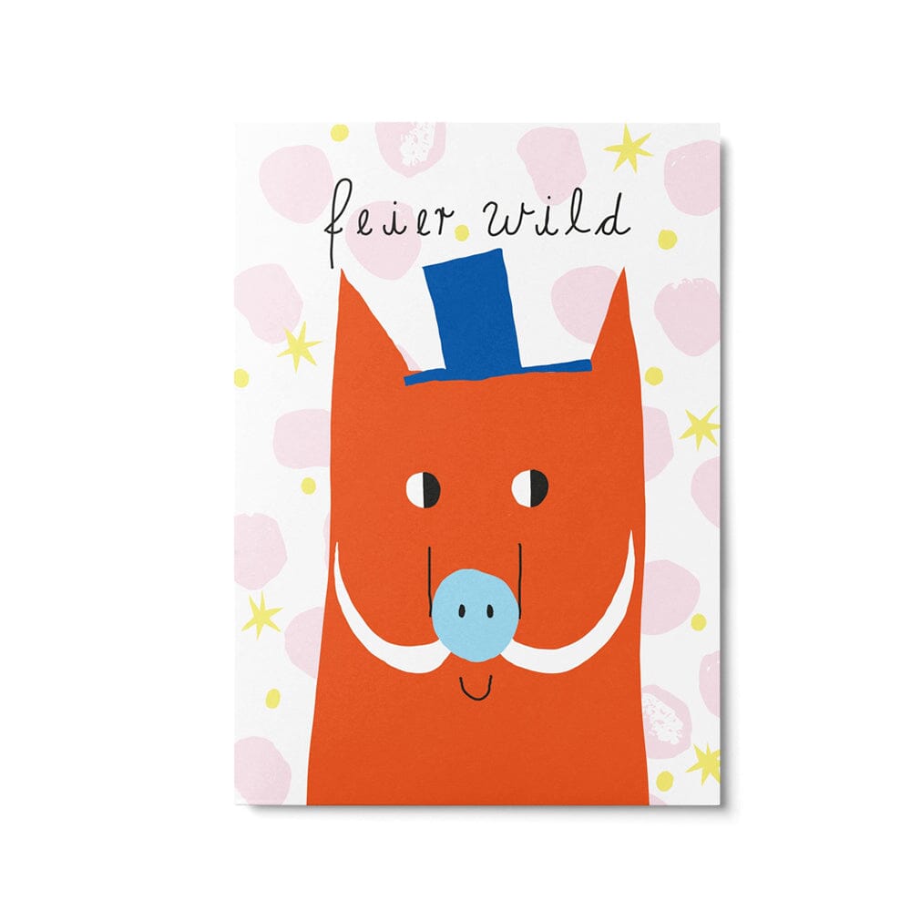 Postkarte "Feier wild!" Postkarte Unter Pinien