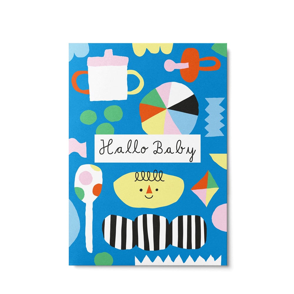 Postkarte "Hallo Baby / Shapes" Postkarte Unter Pinien