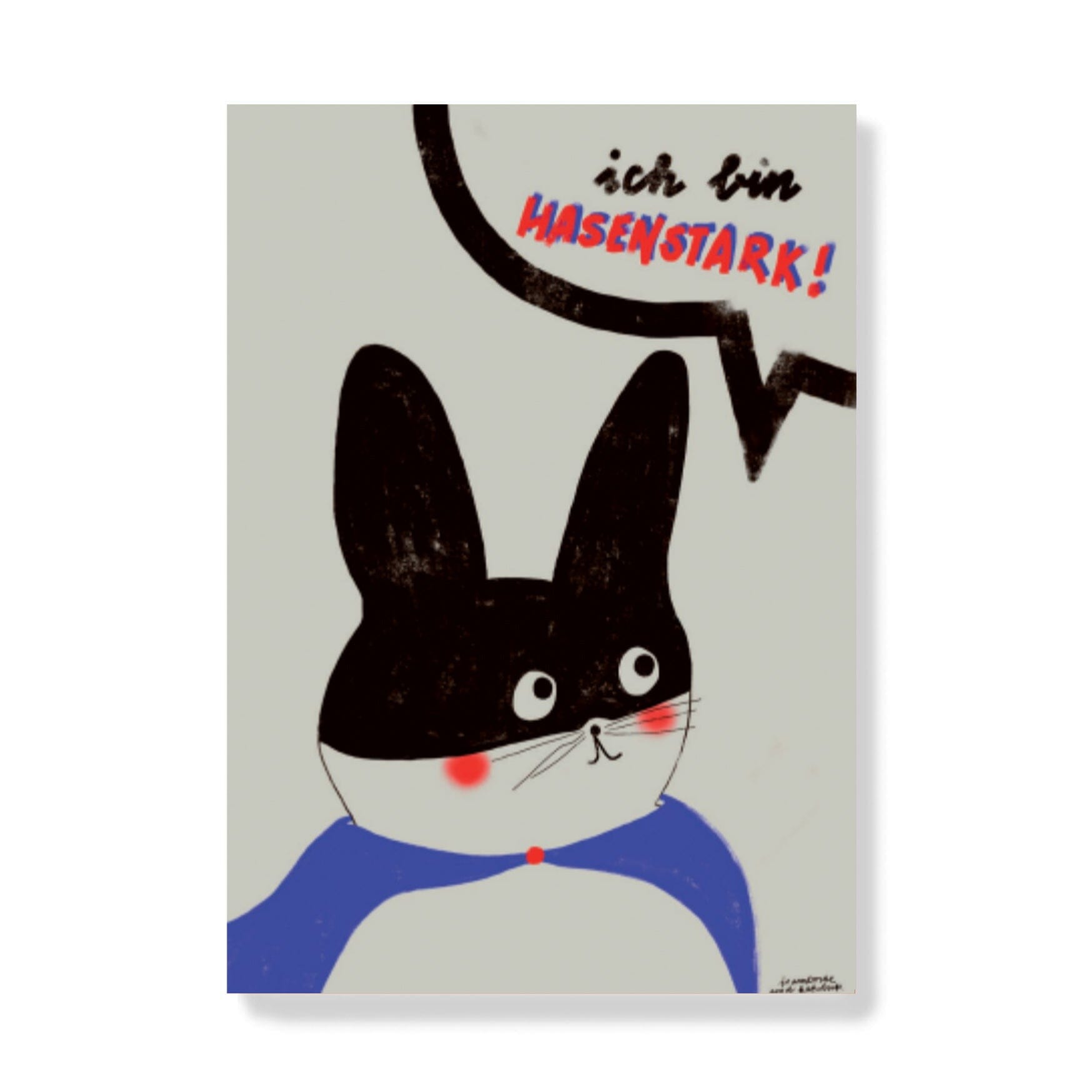 Postkarte "Hasenstark" Postkarte Framboise und Ketchup