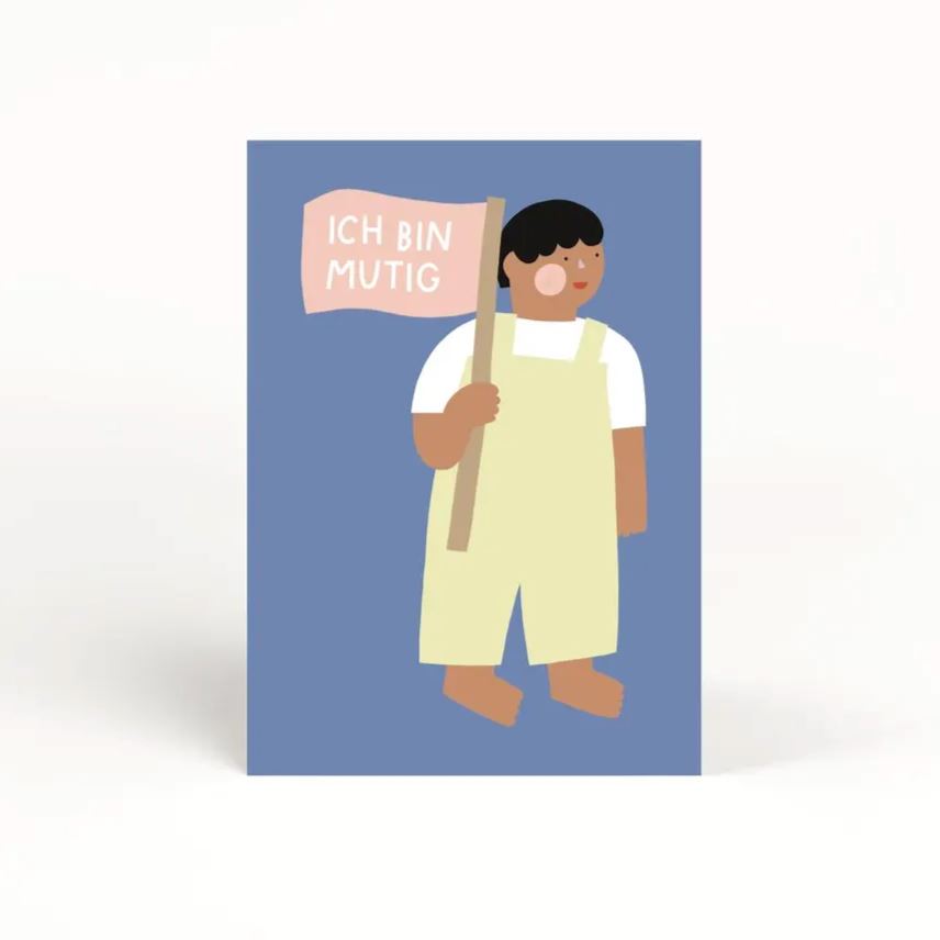 Postkarte "Ich bin mutig" Postkarte Jane Holtewert