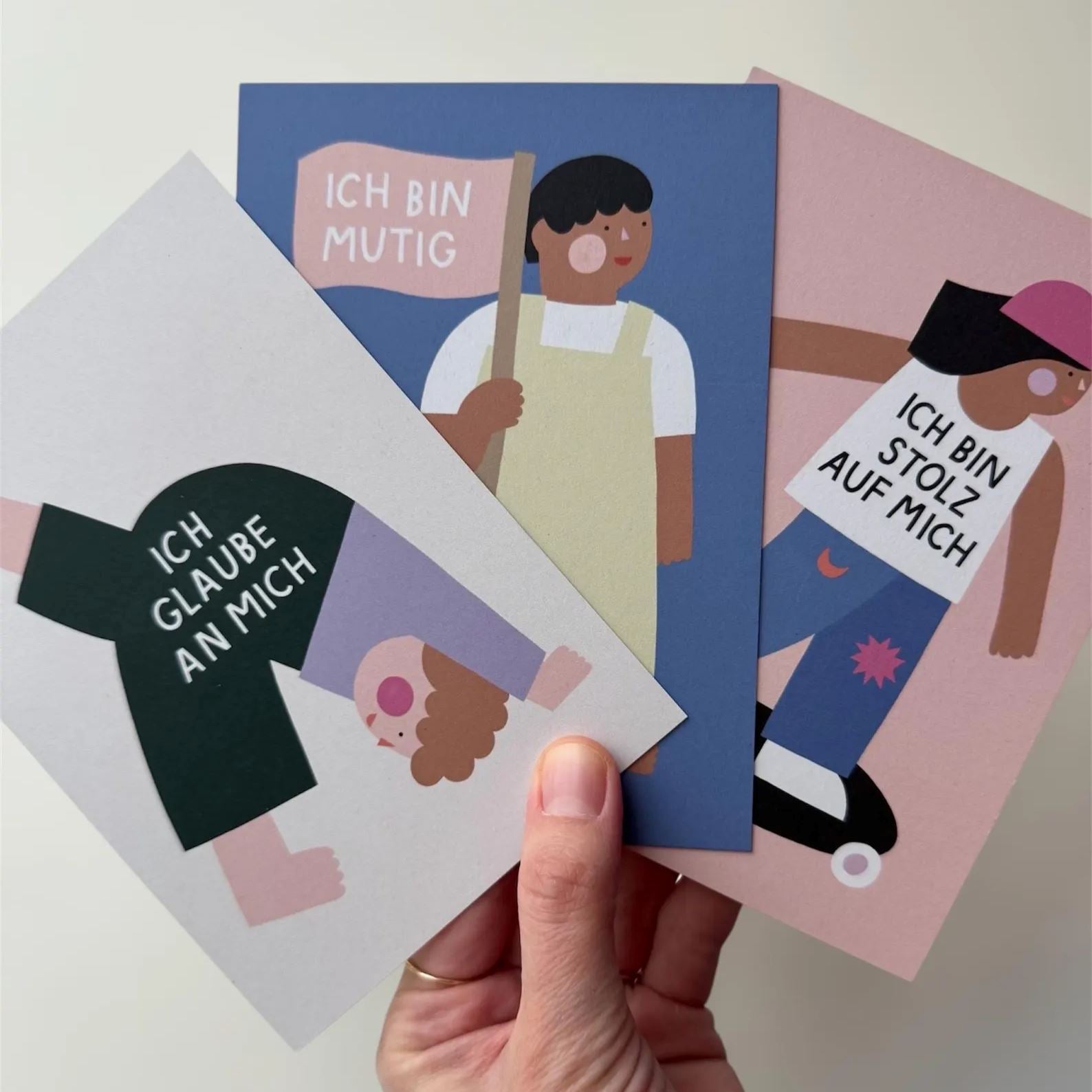 Postkarte "Ich bin mutig" Postkarte Jane Holtewert