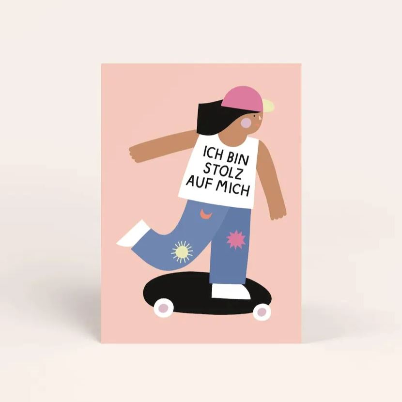 Postkarte "Ich bin stolz auf mich" Postkarte Jane Holtewert
