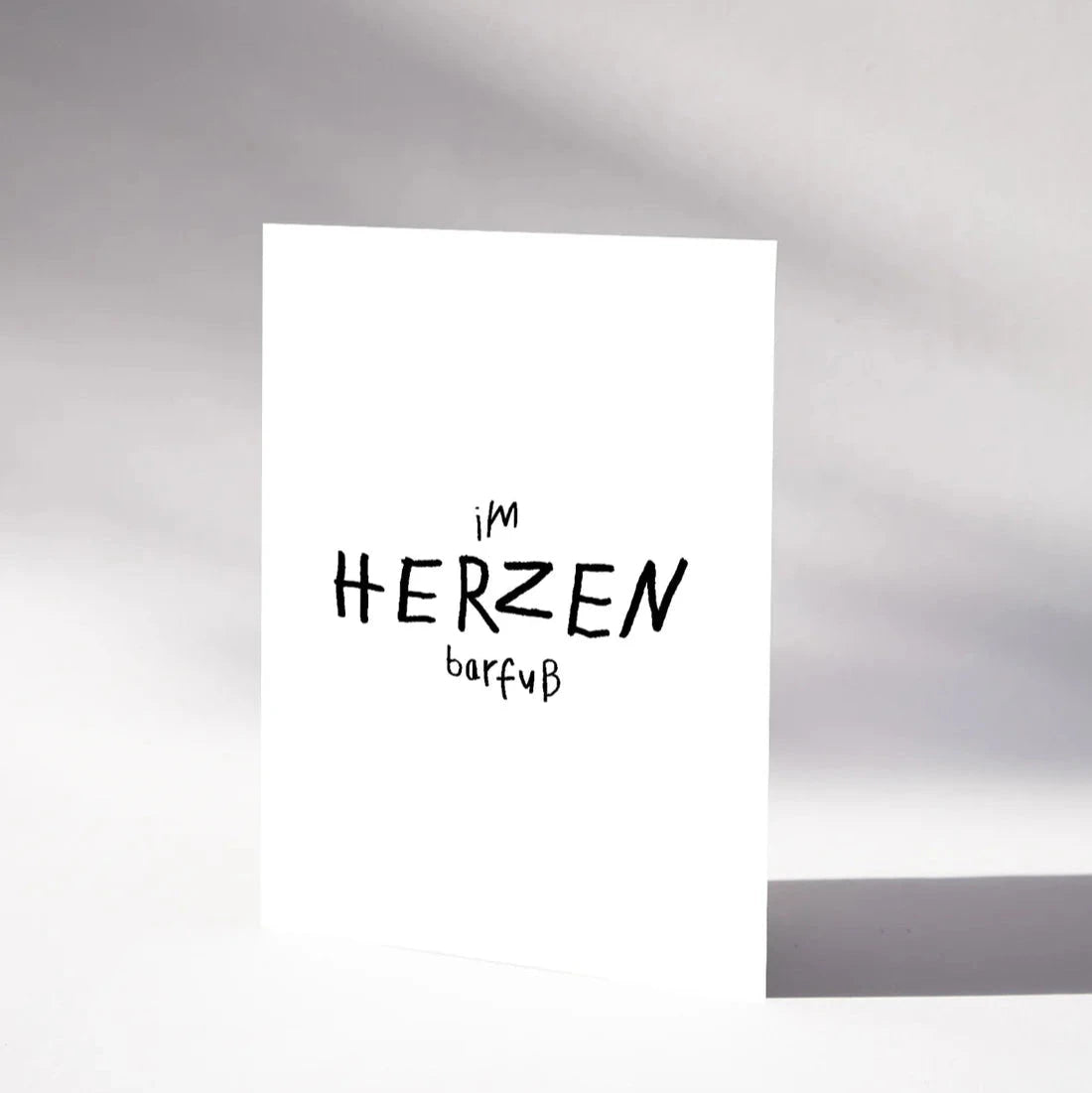 Postkarte "Im Herzen barfuss" Postkarte Mari&Anne