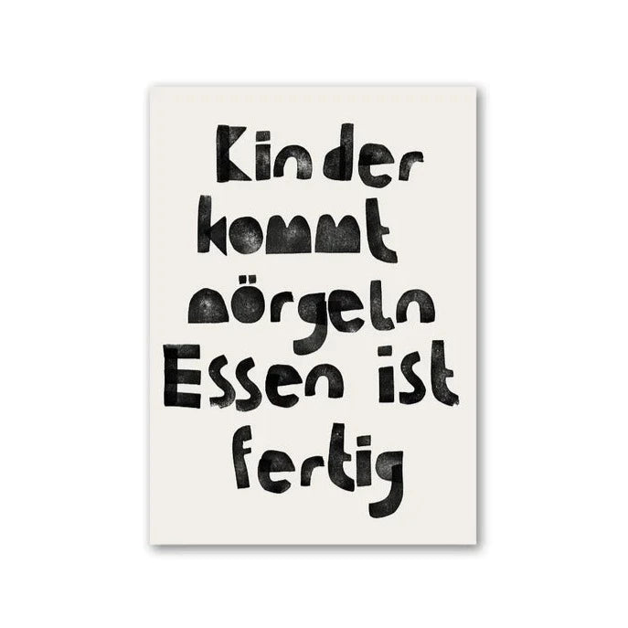 Postkarte "Kinder kommt nörgeln" Postkarte Halfbird