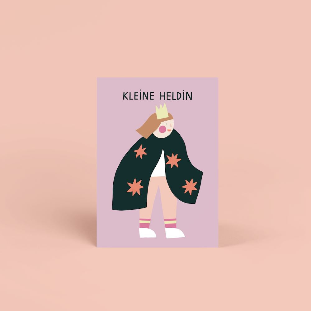 Postkarte "kleine Heldin" Postkarte Jane Holtewert