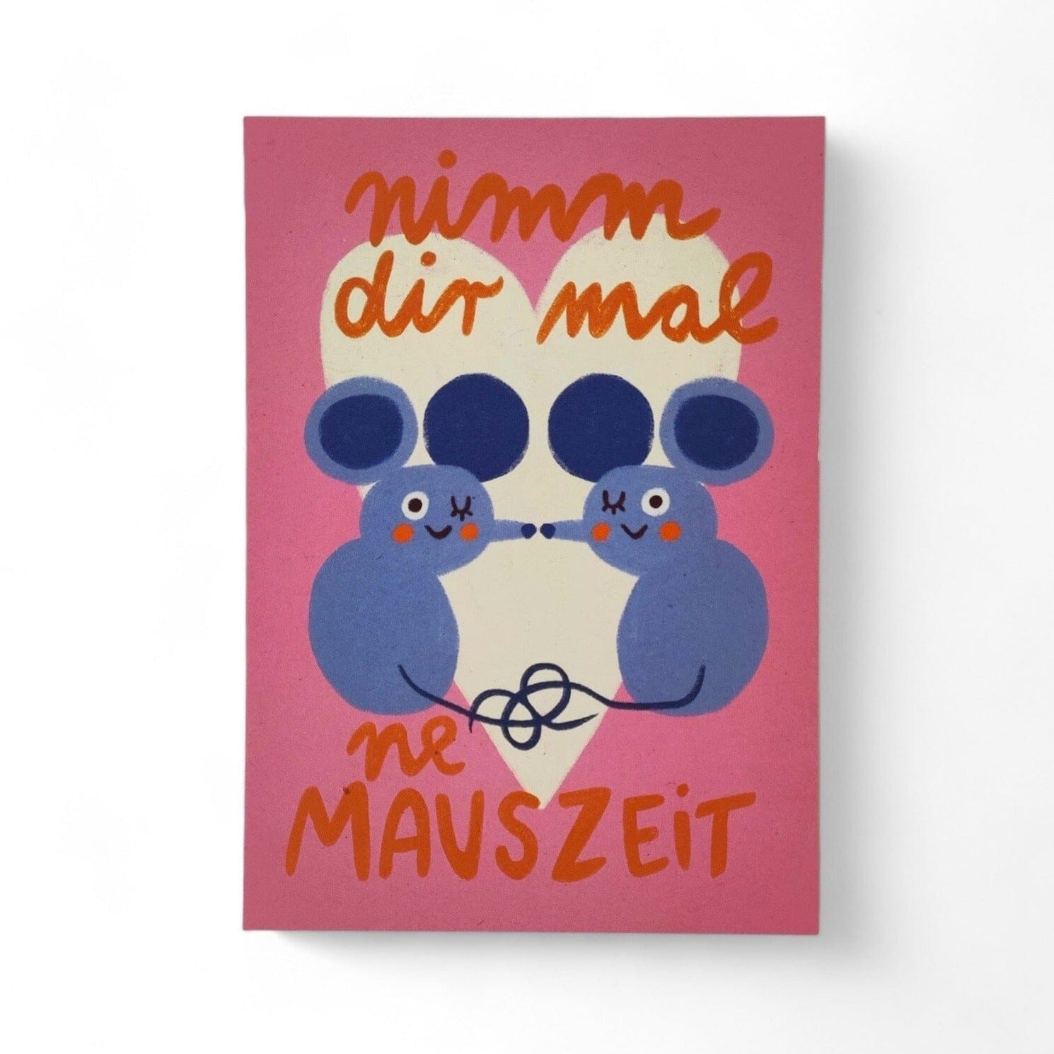Postkarte "Mauszeit" Postkarte Slinga Illustration
