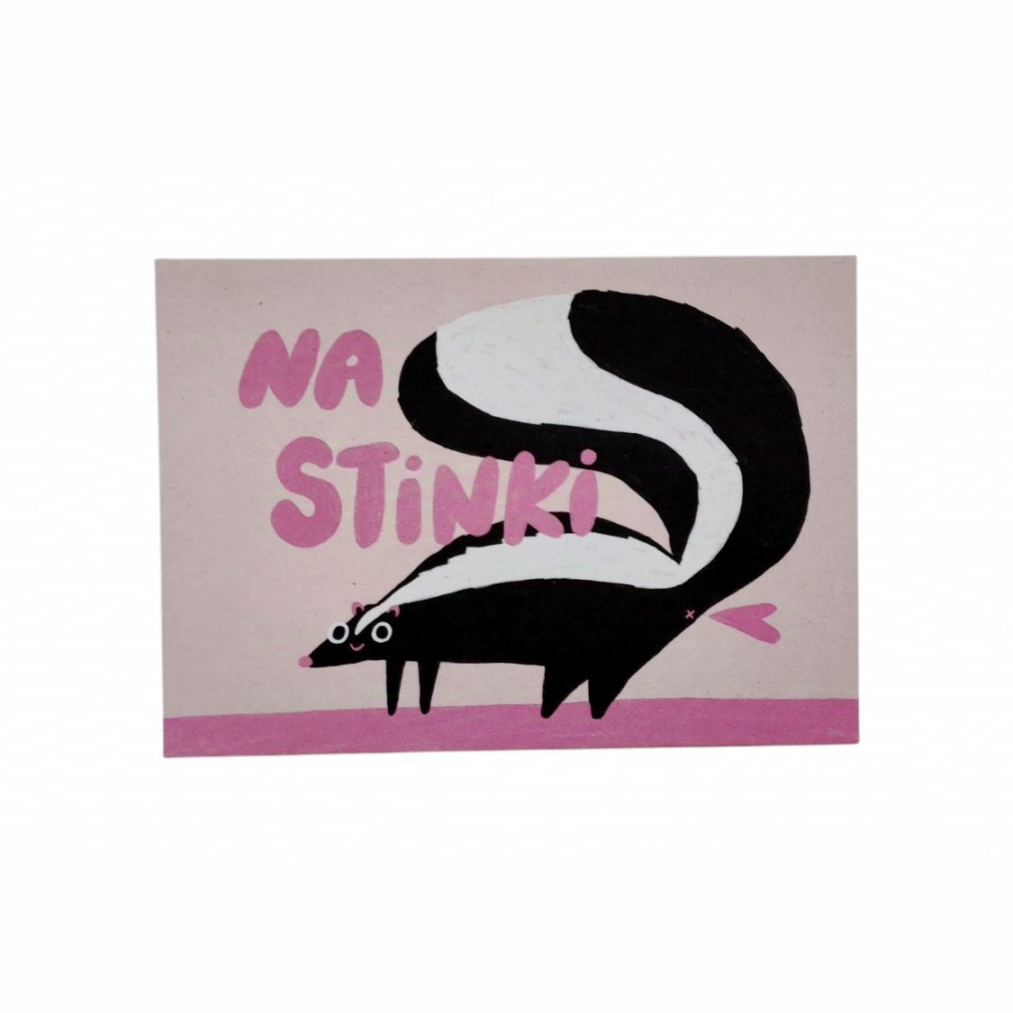Postkarte "Na Stinki" Postkarte Slinga Illustration