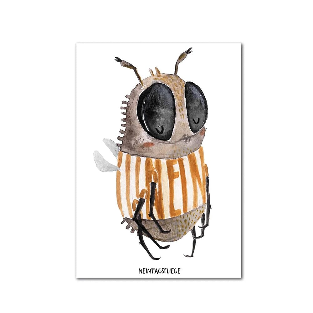 Postkarte "Neintagsfliege" Postkarte Halfbird