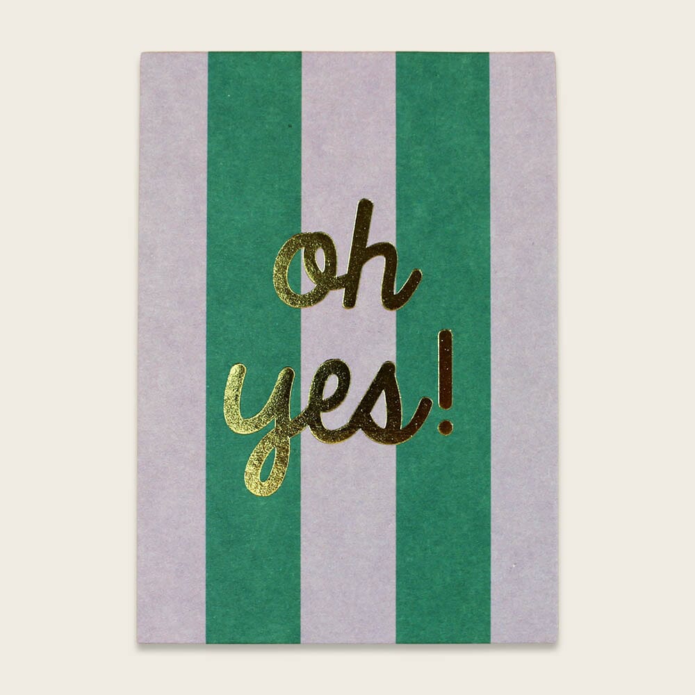 Postkarte "Oh Yes" Postkarte ava&yves