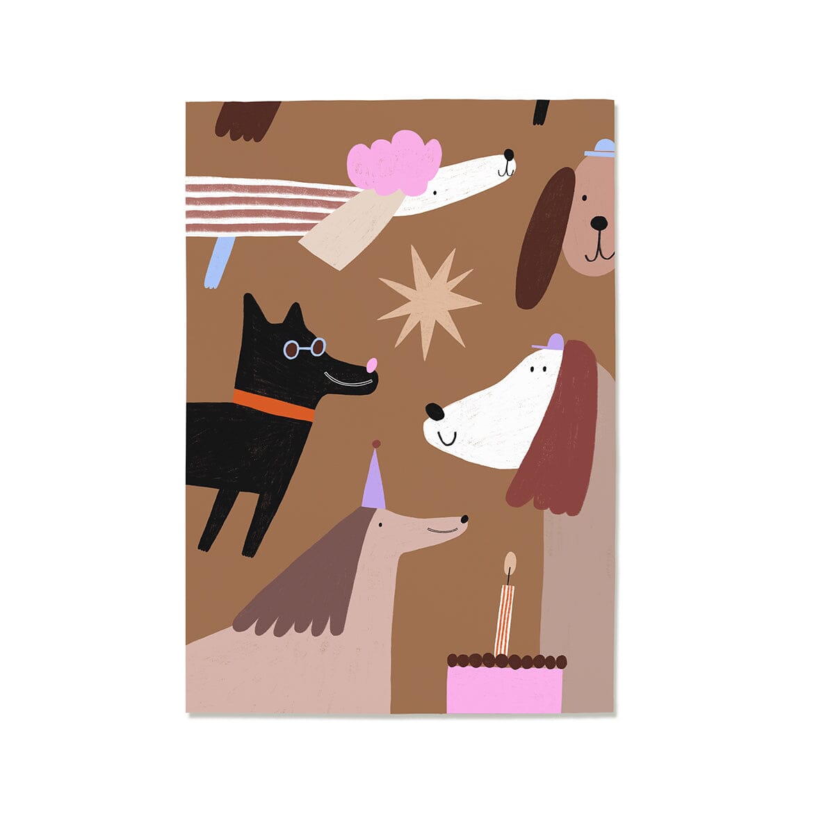 Postkarte "Party Dogs" Postkarte nuukk