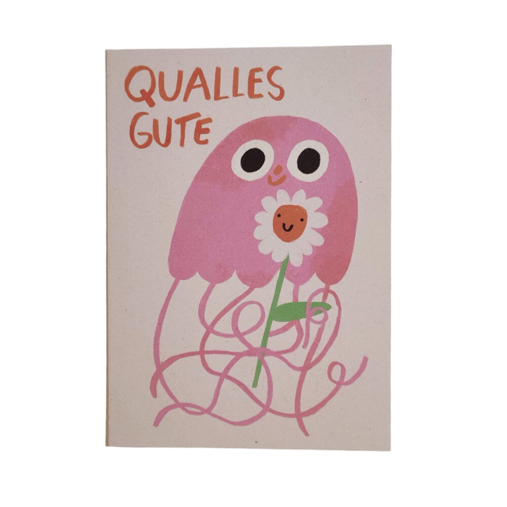 Postkarte "Qualles Gute" Postkarte Slinga Illustration