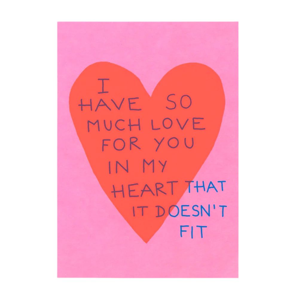 Postkarte "So much love for you" Postkarte Deli Cards