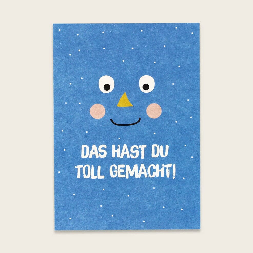 Postkarte "Toll gemacht" Postkarte ava&yves