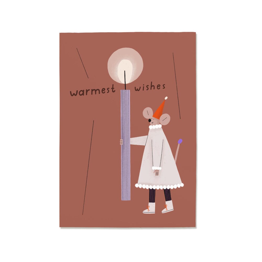 Postkarte "Warmest Wishes" Postkarte Nuukk
