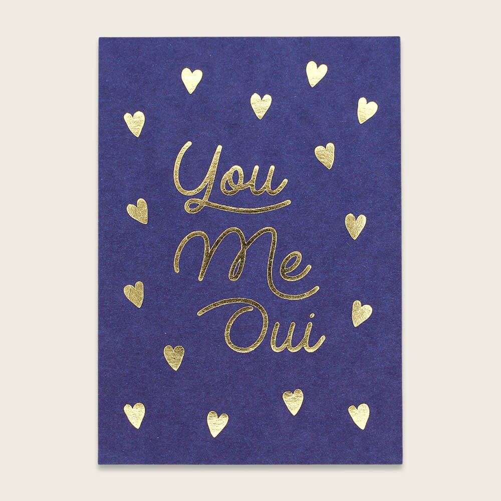 Postkarte "You Me Oui" Postkarte ava&yves