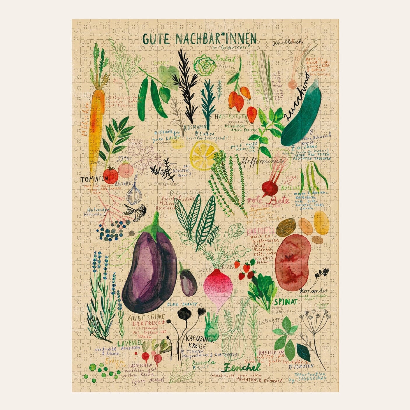 Puzzle wonderpieces "Gute Nachbarinnen" Puzzles Familiar Faces Verlag
