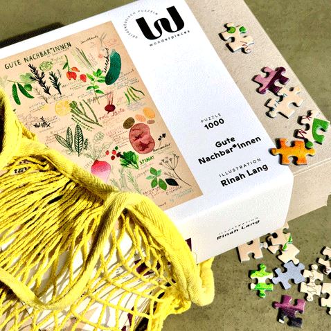 Puzzle wonderpieces "Gute Nachbarinnen" Puzzles Familiar Faces Verlag