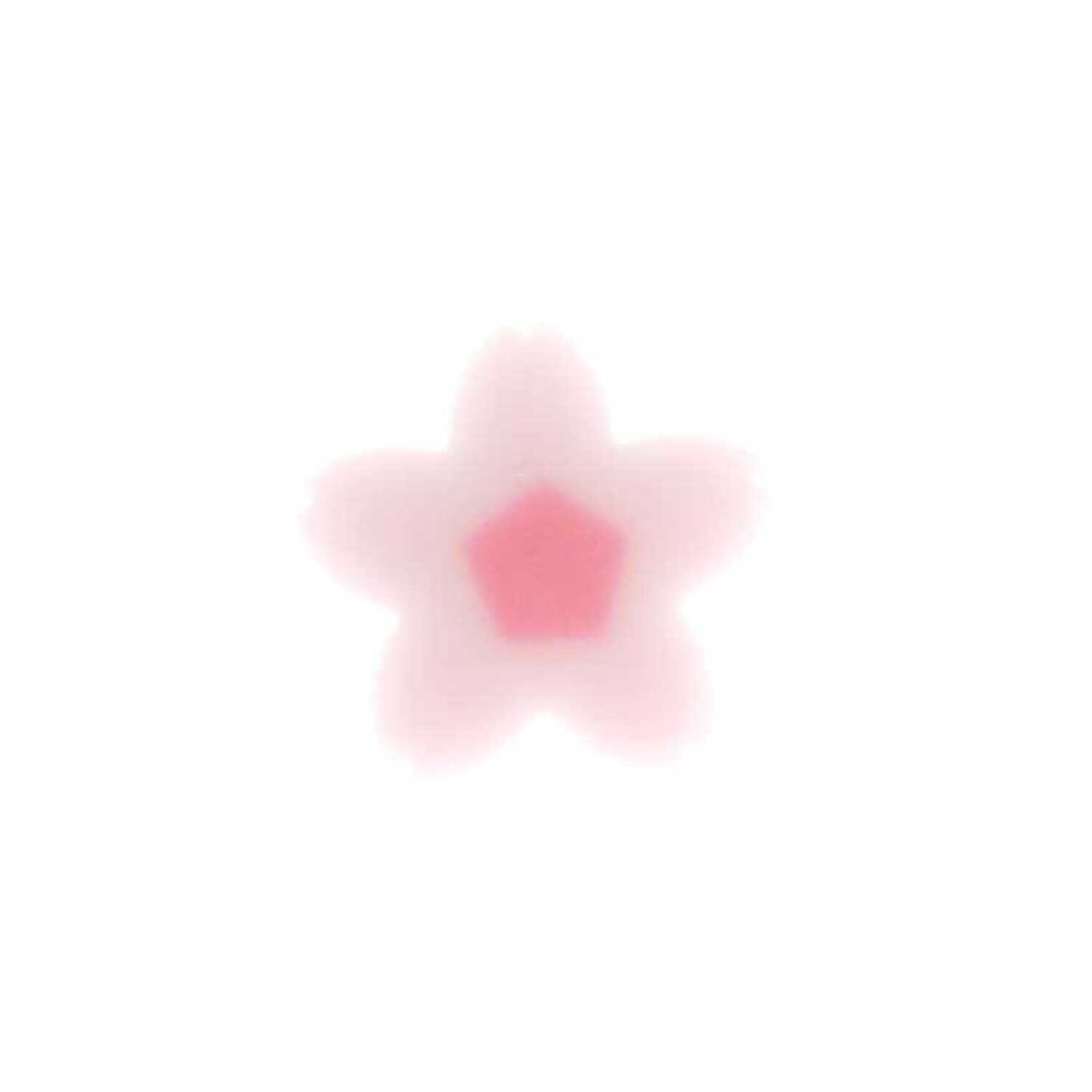 Radiergummi "Blüte" Radiergummi Rico Design Zartrosa transparent