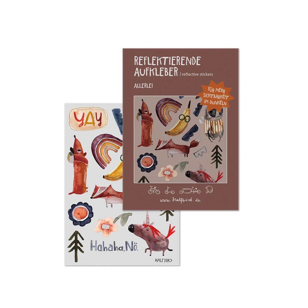 Reflektierende Sticker "Allerlei" Sticker Halfbird