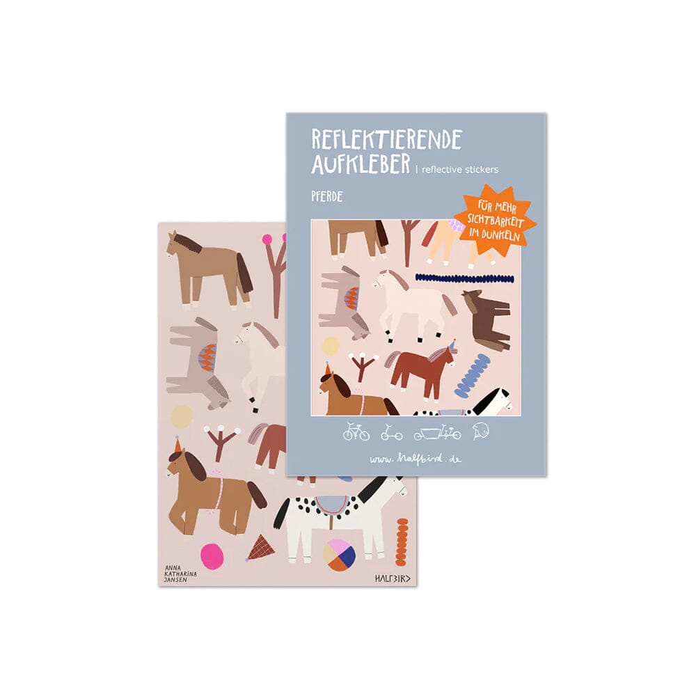 Reflektierende Sticker "Pferde" Sticker Halfbird
