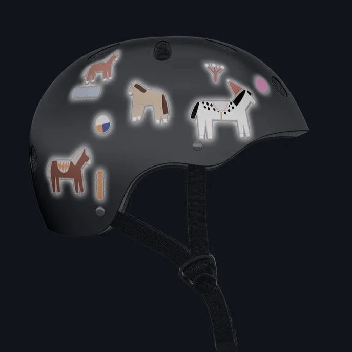 Reflektierende Sticker "Pferde" Sticker Halfbird